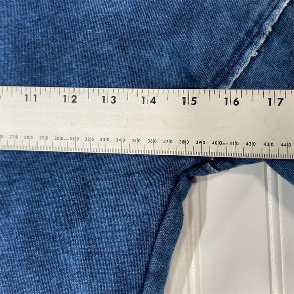 Diesel Kids Hoodie Tunic Distressed Denim Blue Sweatshirt Small Urban Streetwear - Picture 4 of 8